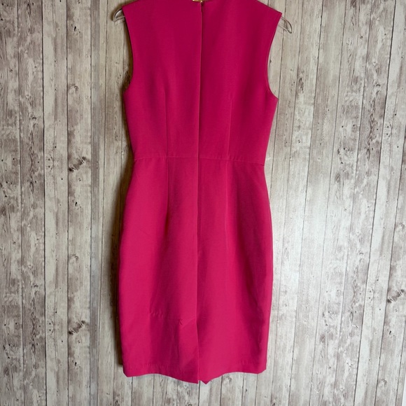 Ava & Aiden Pink Sleeveless V-Neck Sheath Dress - Picture 5 of 5